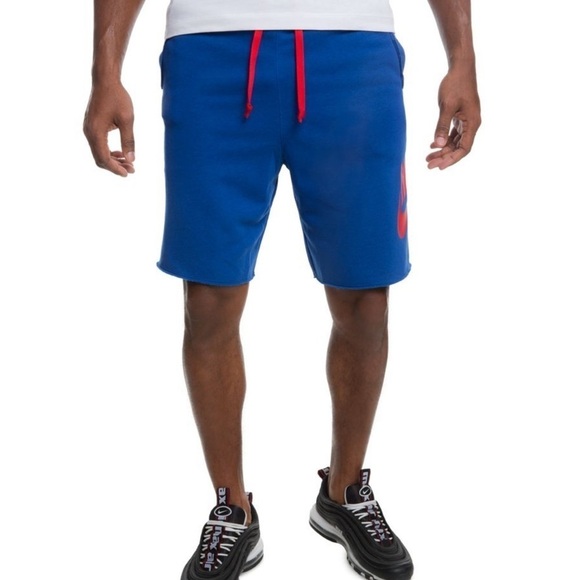 NIKE SPORTSWEAR SHORTS Men – Indigo Force/University Red Size Medium - Picture 1 of 14